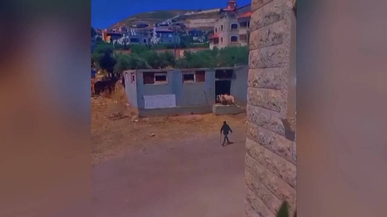 Settlers attack Palestinian farmer, steal sheep in West Bank. Screenshot Video REUTERS