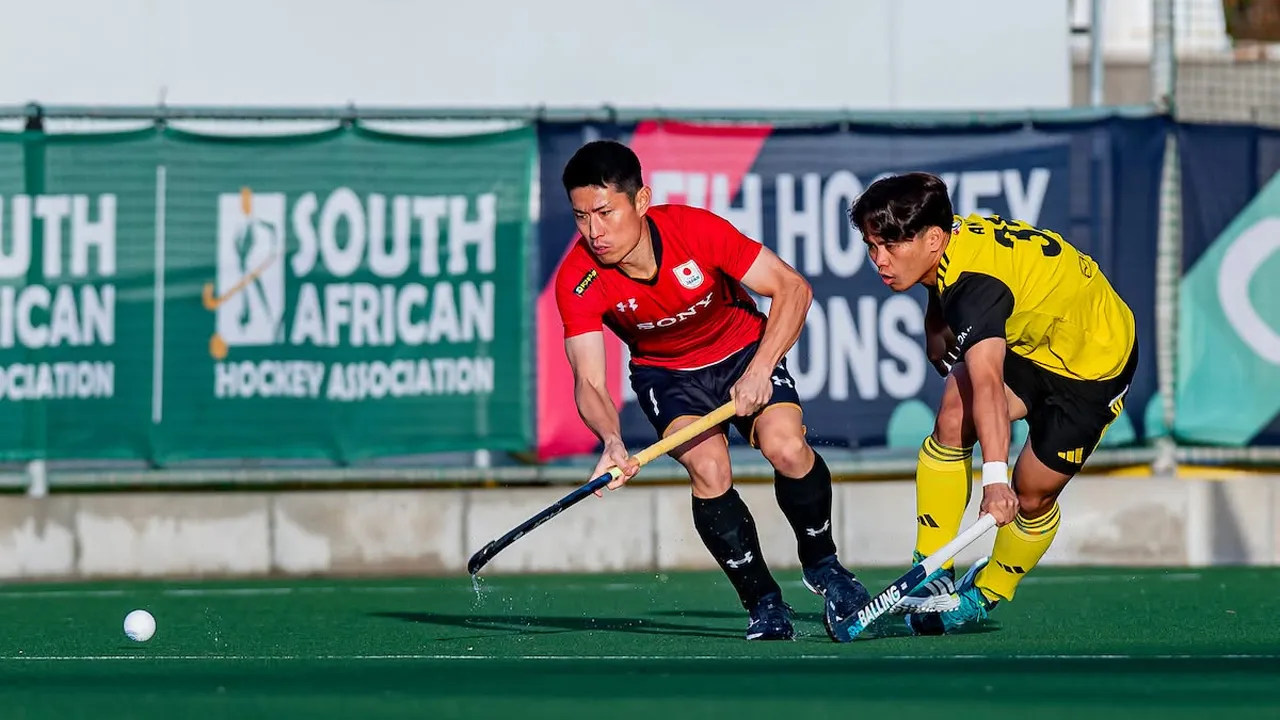 𝐅𝐮𝐥𝐥 𝐓𝐢𝐦𝐞: 𝐌𝐚𝐥𝐚𝐲𝐬𝐢𝐚 𝟏 - 𝟒 𝐉𝐚𝐩𝐚𝐧 Japan claim their first victory of the FIH Nations Cup with a convincing 4–1 win over Malaysia, moving to the top of Pool A with four points_FB  International Hockey Federation (FIH)