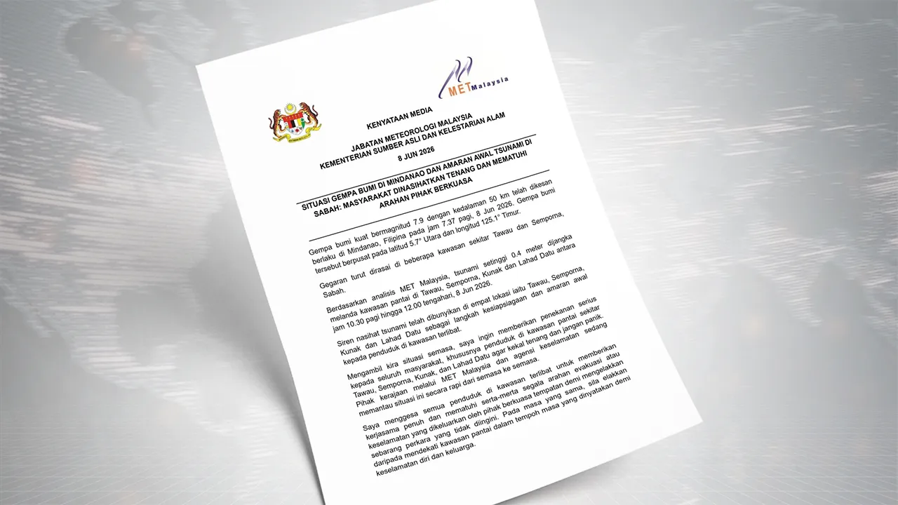 Sumber: MET MALAYSIA