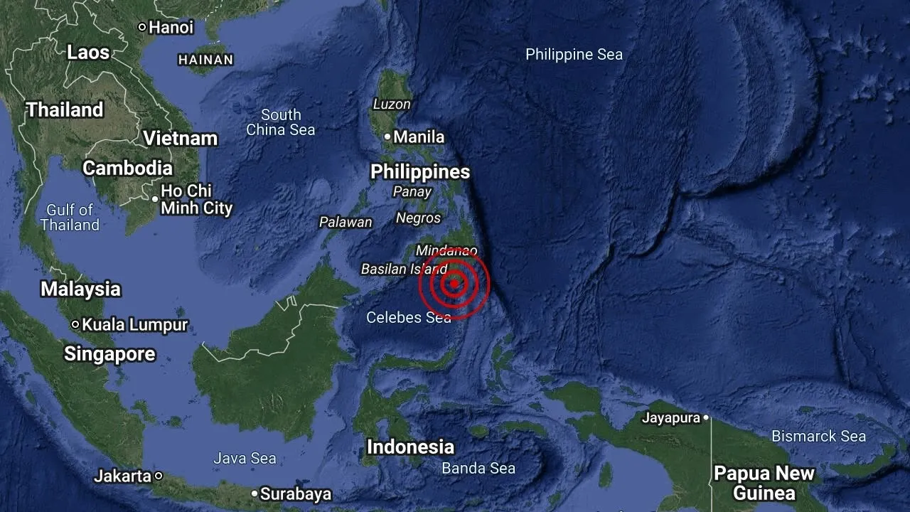 Gempa bumi sederhana telah berlaku di Mindanao, Philippines pada jam 10:05 pagi, 13 Jun 2026_X Malaysian Meteorological Department