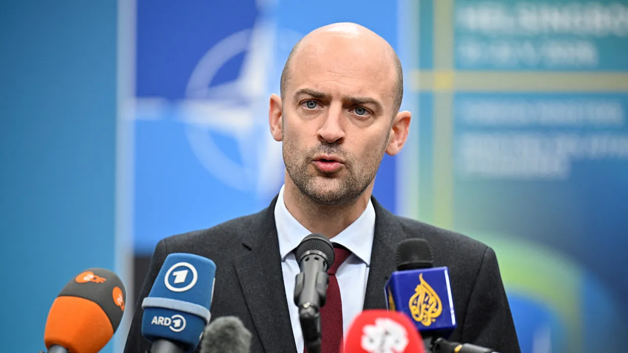 French Foreign Minister Jean-Noel Barrot at the doorstep of the NATO Foreign Ministers' meeting at the Clarion Hotel and Congress Sea U in Helsingborg, Sweden, 22th May 2026. TT News Agency/Johan Nilsson/ via REUTERS