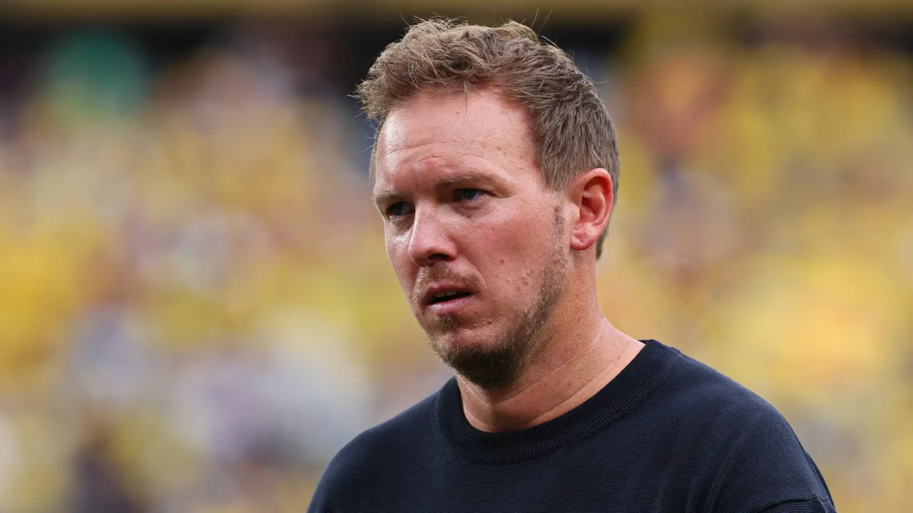 Soccer Football - FIFA World Cup 2026 - Group E - Ecuador v Germany - New York/New Jersey Stadium, East Rutherford, New Jersey, U.S. - June 25, 2026 Germany coach Julian Nagelsmann reacts after the match IMAGN IMAGES via Reuters/Vincent Carchietta