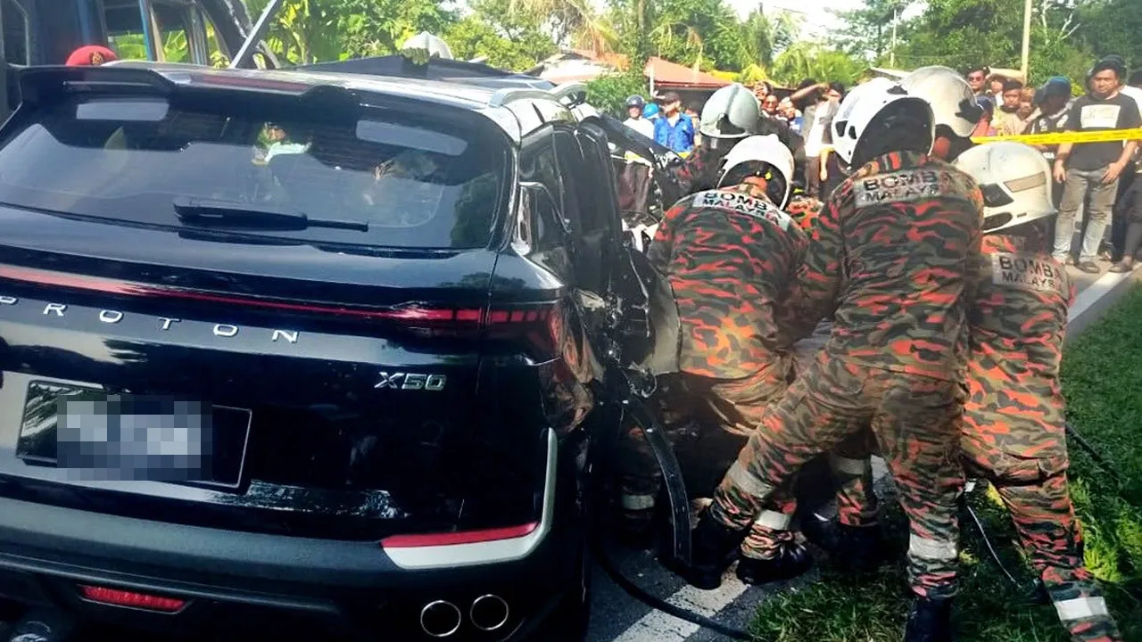 Kemalangan maut enam sekeluarga: Proton X50 baharu diterima hari ini _JBPM