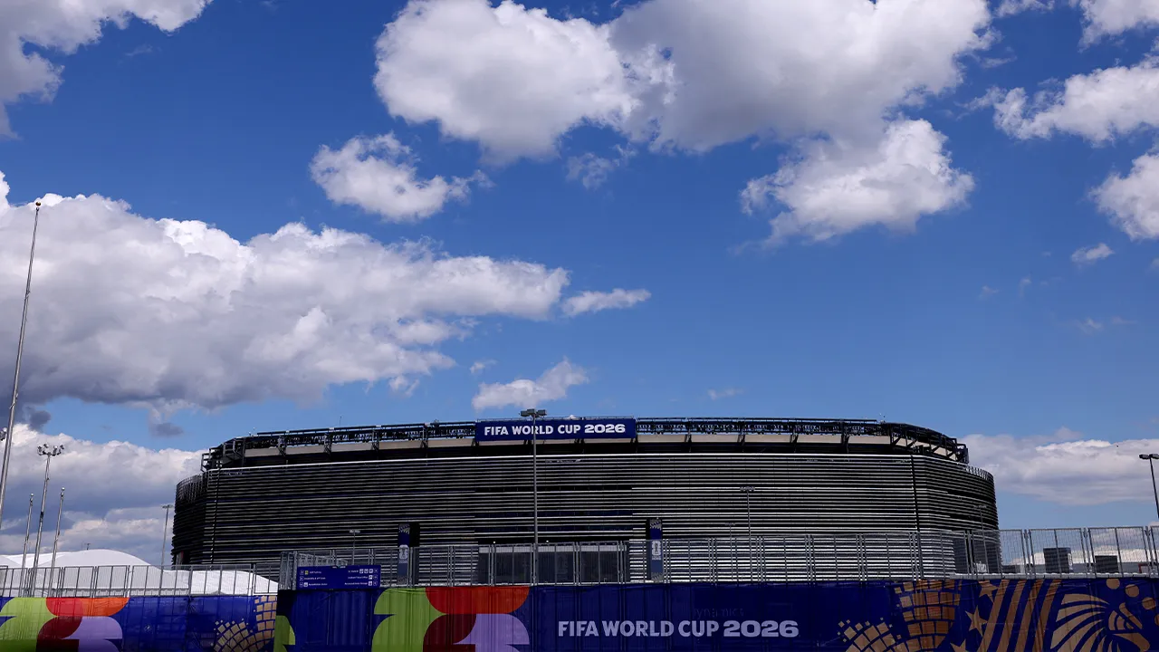 A general view of MetLife Stadium, temporarily renamed New York New Jersey Stadium, which will host 8 FIFA World Cup 2026 matches including the World Cup Final in East Rutherford, New Jersey, U.S., June 1, 2026. REUTERS/Mike Segar