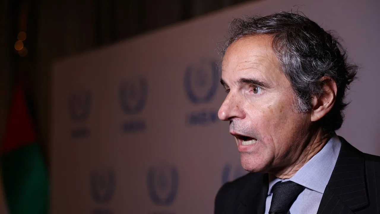 Director General of the International Atomic Energy Agency (IAEA) Rafael Mariano Grossi speaks during an interview with Reuters in Abu Dhabi, United Arab Emirates, June 2, 2026. REUTERS/Amr Alfiky