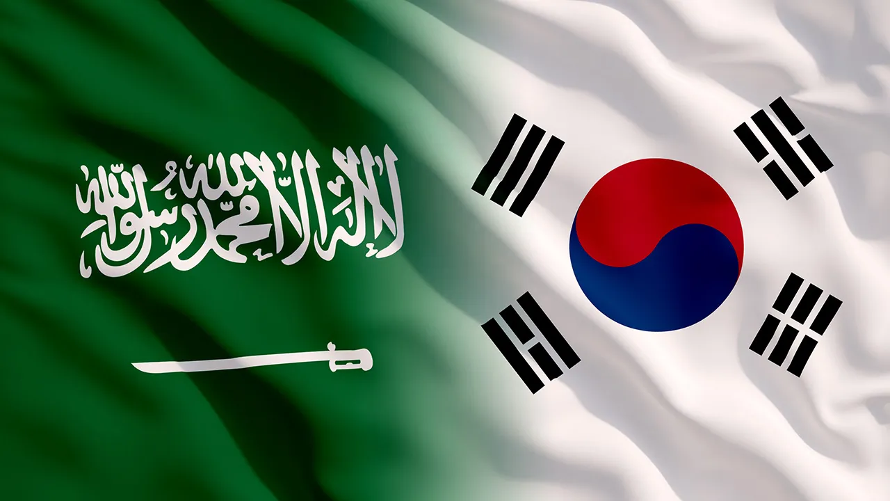south korea saudi arabia flag