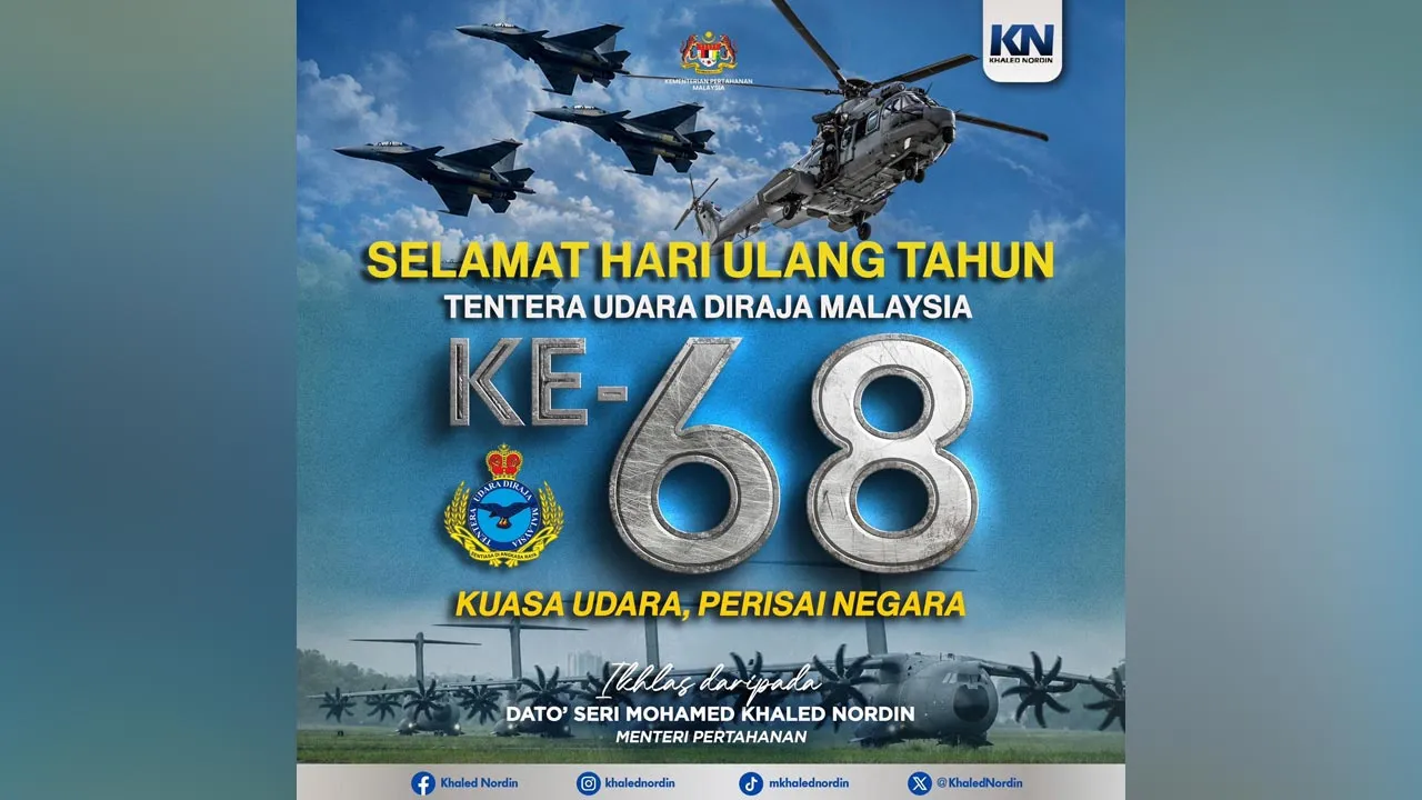 Selamat Hari Ulang Tahun TUDM ke-68. -- FB Khaled Nordin