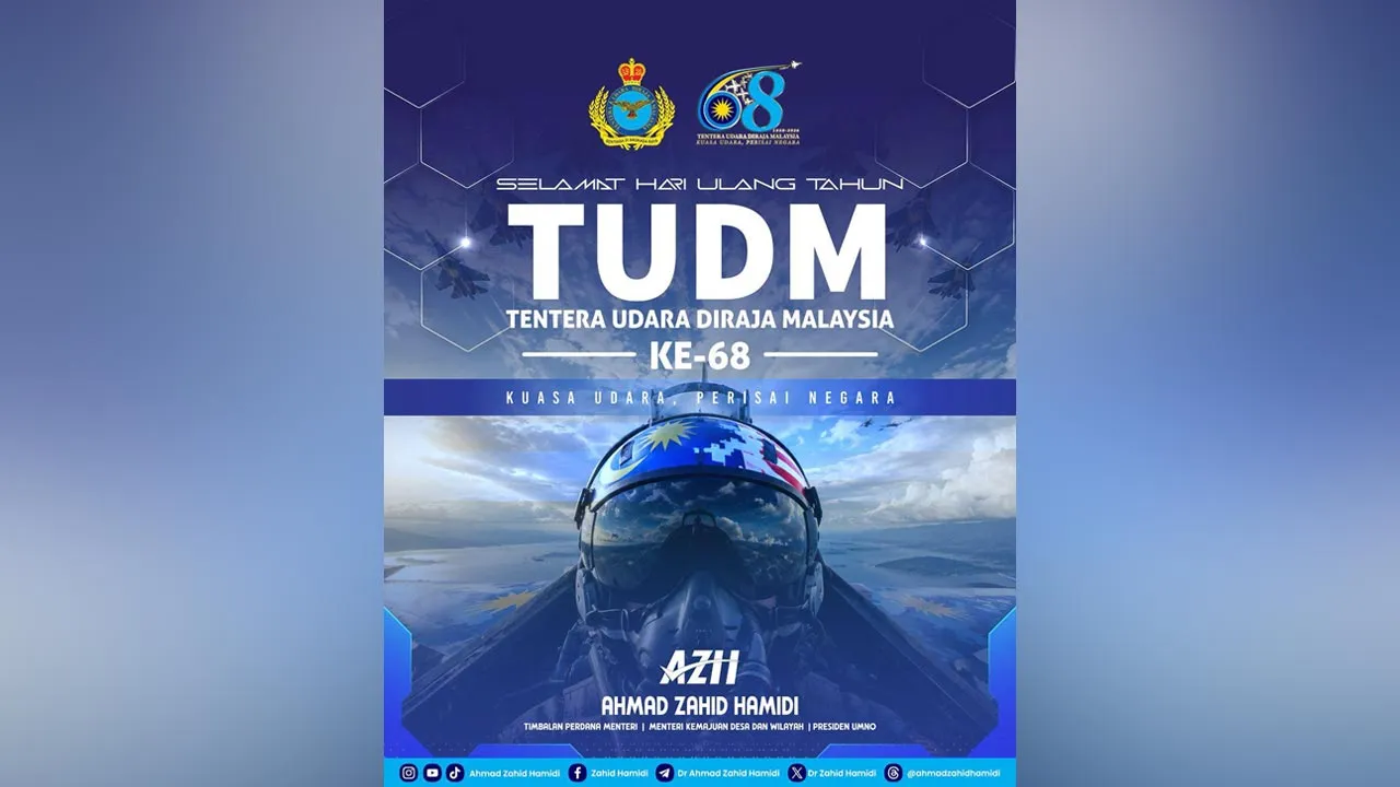 Hari Ulang Tahun Tentera Udara Diraja Malaysia (TUDM) Ke-68 -- FB Zahid Hamidi
