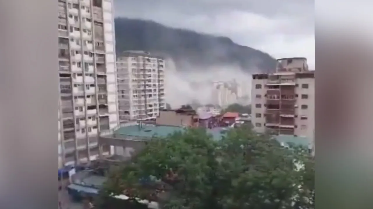 Multiple structures have reportedly collapsed in Caracas, Venezuela, following a powerful earthquake that struck the region.