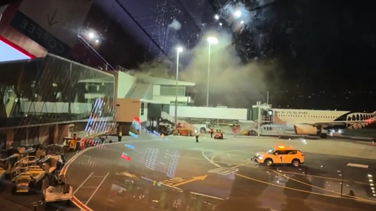 Wellington Airport fire