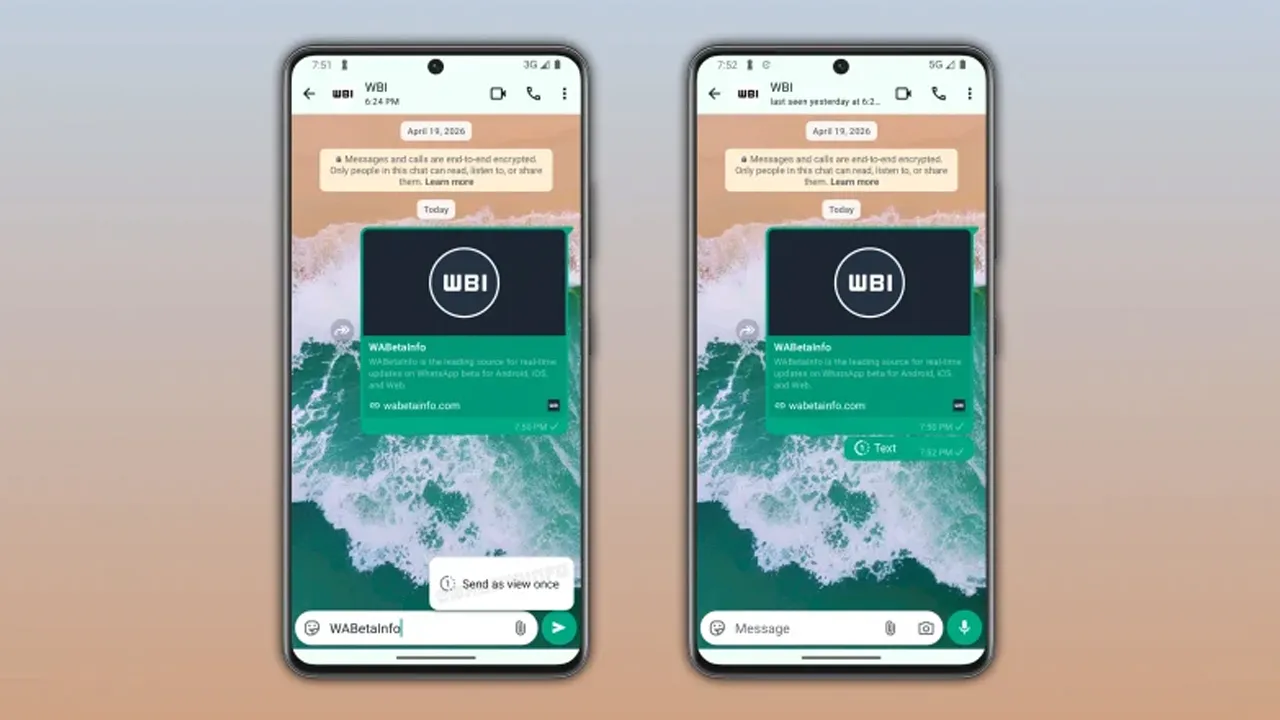 WhatsApp Sedang Membangunkan Fungsi View Once Untuk Mesej Teks. Amanz.my