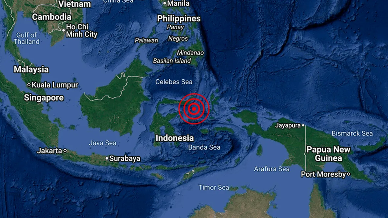 GB sederhana M5.6 di Selatan Laut Maluku pada 2:56 pagi, 7 Jun 2026. Pusat GB tersebut terletak 0.3° Selatan dan 125.2° Timur dengan kedalaman 10 km. 179km Selatan dari Tomohon,Indonesia. Tiada ancaman tsunami kepada Malaysia._X metmalaysia