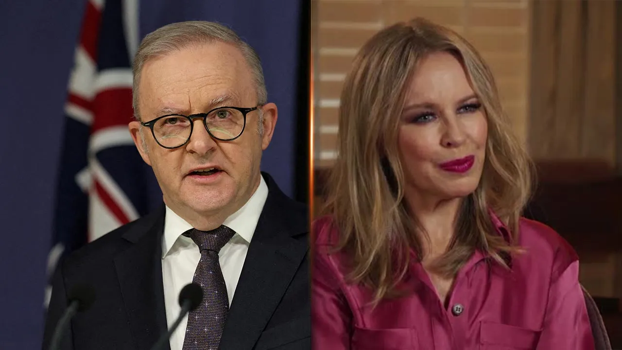 [TB]_Anthony Albanese Kylie Minogue_REUTERS