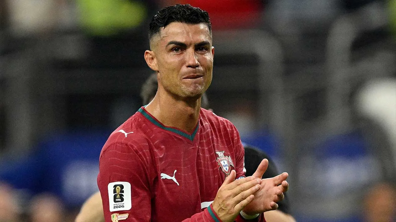 Soccer Football - FIFA World Cup 2026 - Round of 16 - Portugal v Spain - Dallas Stadium, Arlington, Texas, U.S. - July 6, 2026 Portugal's Cristiano Ronaldo looks dejected after the match as Portugal are eliminated from the World Cup IMAGN IMAGES via Reuters/Jerome Miron TPX IMAGES OF THE DAY