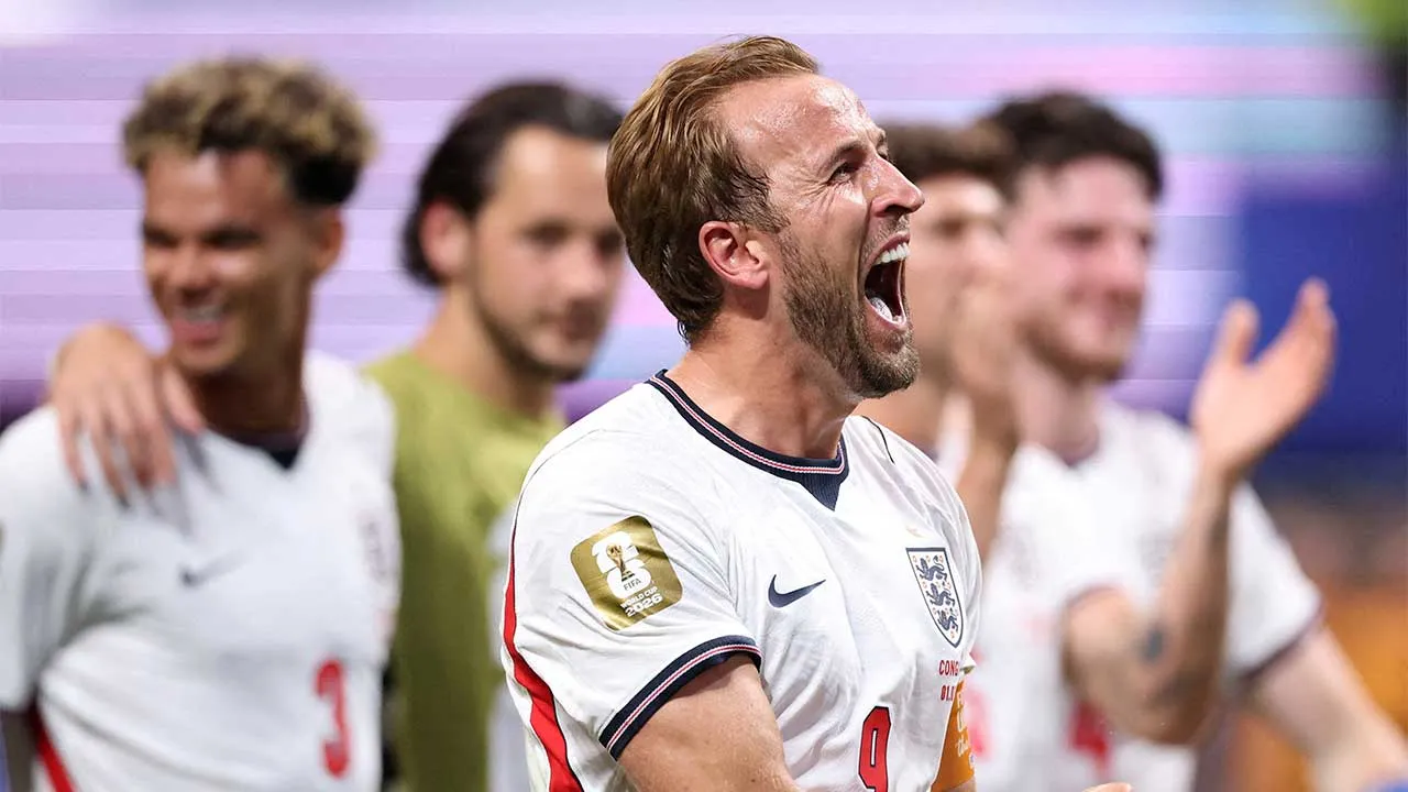 Soccer Football - FIFA World Cup 2026 - Round of 32 - England v DR Congo - Atlanta Stadium, Atlanta, Georgia, U.S. - July 1, 2026 England's Harry Kane celebrates after the match IMAGN IMAGES via Reuters/Brett Davis TPX IMAGES OF THE DAY