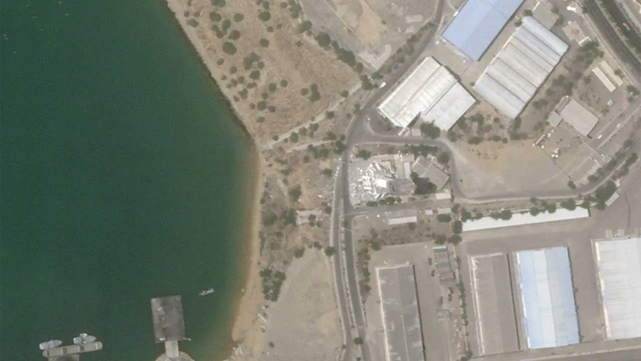 A satellite image shows damage at the control tower in the port of Chabahar, Iran, July 9, 2026, after the U.S. military said on Wednesday (July 8) it launched fresh strikes on Iran to keep the Strait of Hormuz open to shipping. 2026 PLANET LABS PBC/Handout via REUTERS THIS IMAGE HAS BEEN SUPPLIED BY A THIRD PARTY. MANDATORY CREDIT.