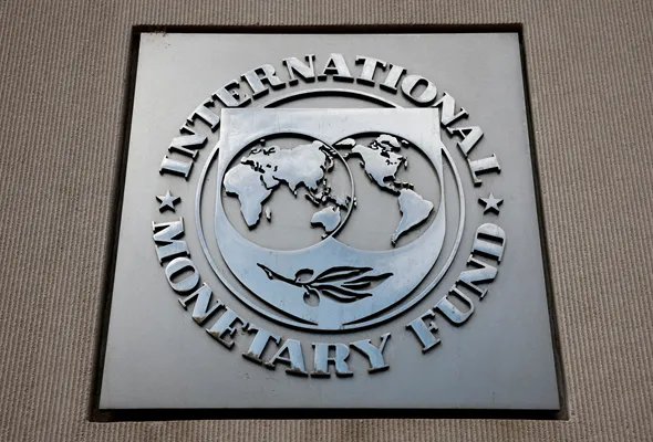 A view of the International Monetary Fund (IMF) logo at its headquarters in Washington, D.C., U.S., November 24, 2024. REUTERS/Benoit Tessier/F/File Photo