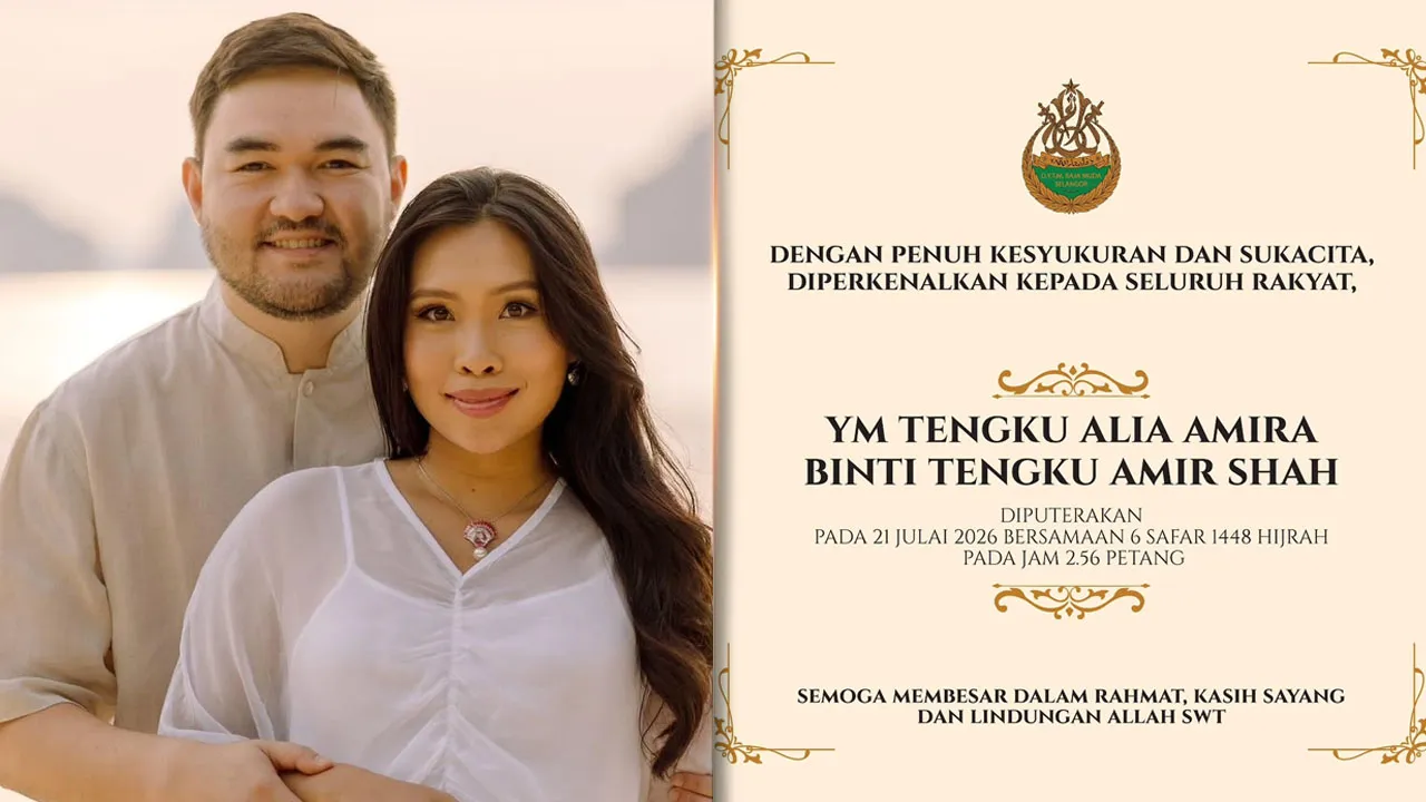 Dengan penuh rasa syukur ke hadrat Allah SWT, Beta mengumumkan kelahiran puteri kami.   Semoga Allah SWT mengurniakan kesihatan, keberkatan dan rahmat yang berpanjangan buat anakanda kami._IG rmselangor