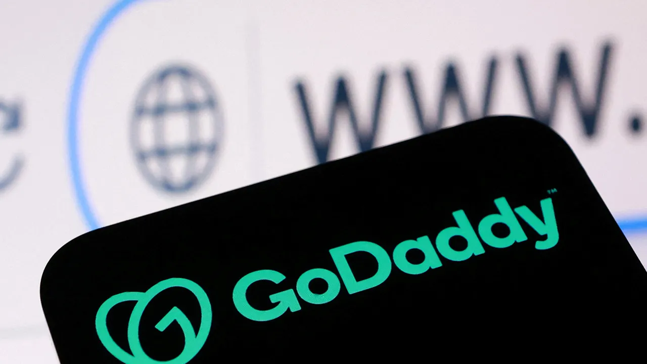 GoDaddy logo in this illustration taken July 2, 2026. REUTERS/Dado Ruvic/Illustration