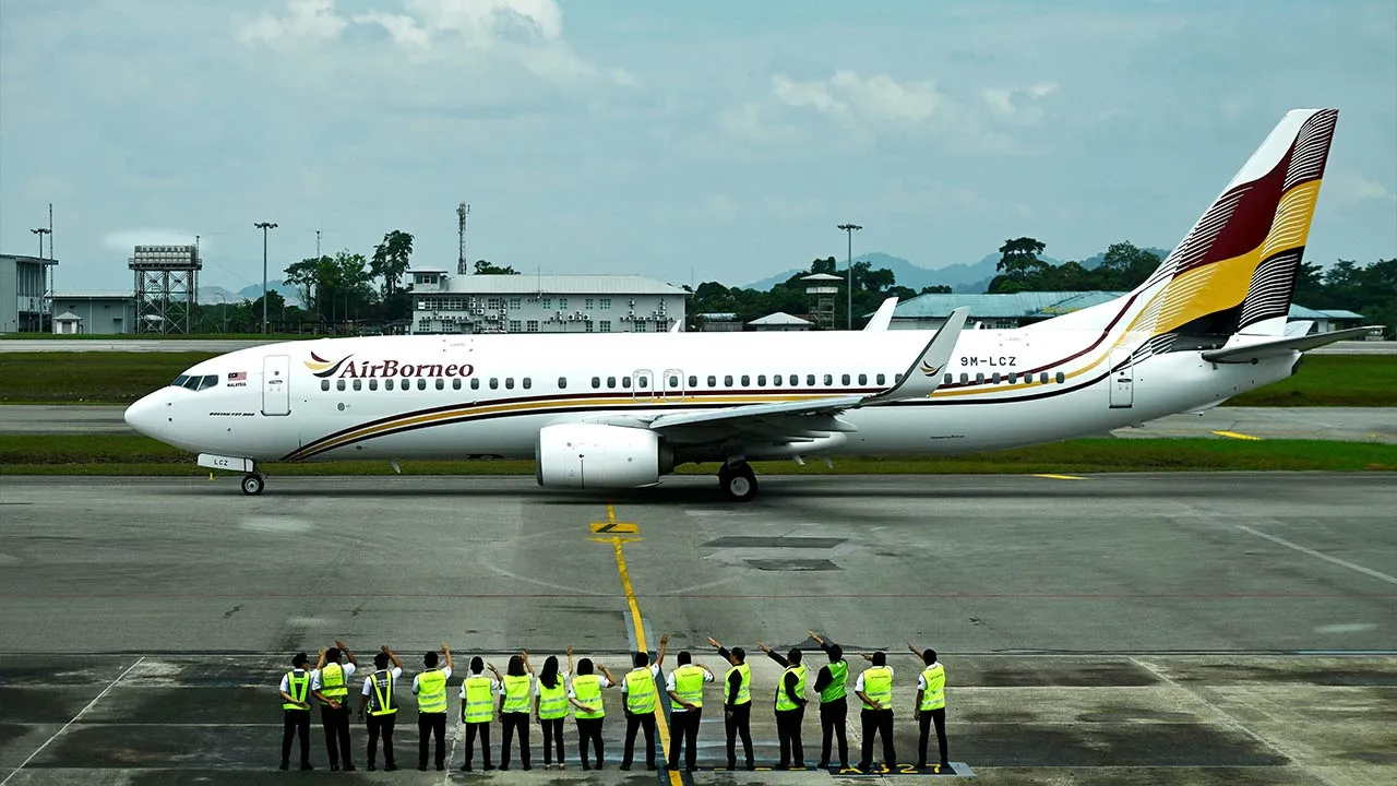 KUCHING, July 20 -- AirBorneo today made history with the commencement of its first jet operations through the inaugural Kuching–Kuala Lumpur flight.  Sarawak Premier Tan Sri Abang Johari Tun Openg was among the passengers on the maiden flight, MY5005, which departed from Kuching International Airport at 1.20 pm for Kuala Lumpur International Airport (KLIA).  The flight marked AirBorneo’s expansion of operations to Peninsular Malaysia using a Boeing 737-800 jet aircraft following the Sarawak government-owne