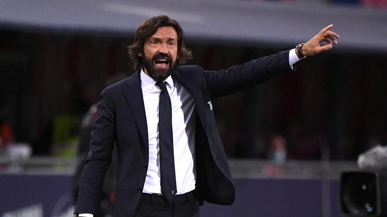 FILE PHOTO: Soccer Football - Serie A - Bologna v Juventus - Stadio Renato Dall'Ara, Bologna, Italy - May 23, 2021 Juventus coach Andrea Pirlo reacts REUTERS/Alberto Lingria//File Photo