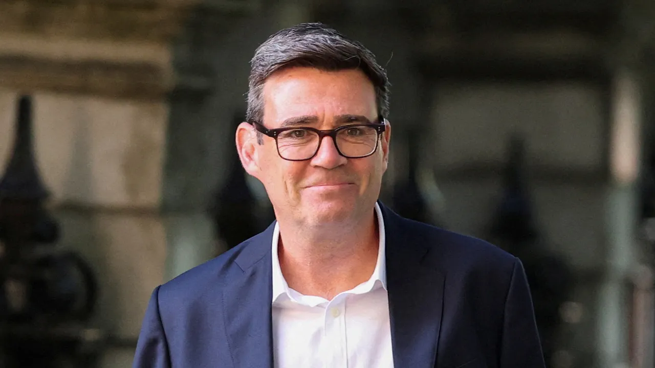 Andy Burnham, British member of parliament (MP) for Makerfield, arrives for a radio interview on LBC's "Tonight with Andrew Marr", in London, Britain, July 2, 2026. REUTERS/Isabel Infantes/File Photo