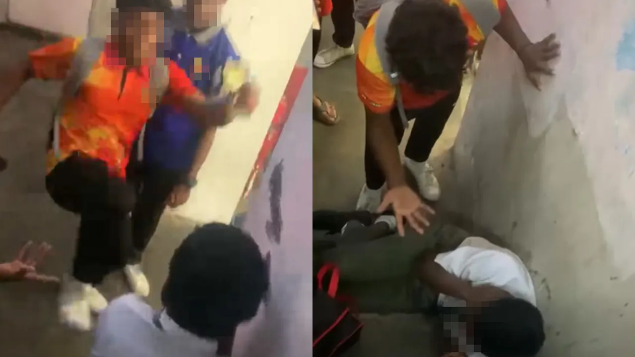 Kes Berlaku Di SMK Ampang Baru ... Kes Buli.. Budak Kena Buli Kerana Pandang Girl Friend Budak Lainl!!... Dei!! Girl Friend Ko Cantik Sangat Ke?... Takut Sangat Ke Bini Ko Kena Curi? Nasib Baik Budak2' Sekolah Dari Bangsa Lain Datang Tolong Budak Yg Kena Buli Tu..Kasi Viral Sampai Budak2 Buli Kena Suspend Dari Sekolah_FB Antonio Amadeus