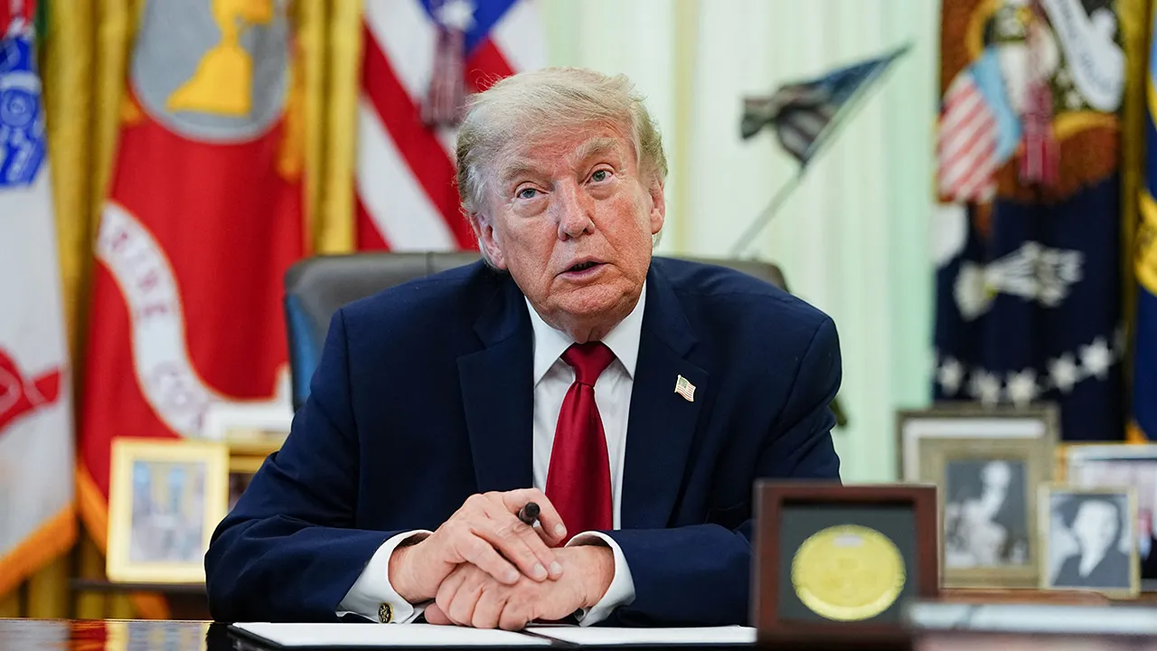 U.S. President Donald Trump looks on on the day he signs an executive order on vehicle repairs in the Oval Office at the White House in Washington, D.C., U.S., June 29, 2026. REUTERS/Aaron Schwartz