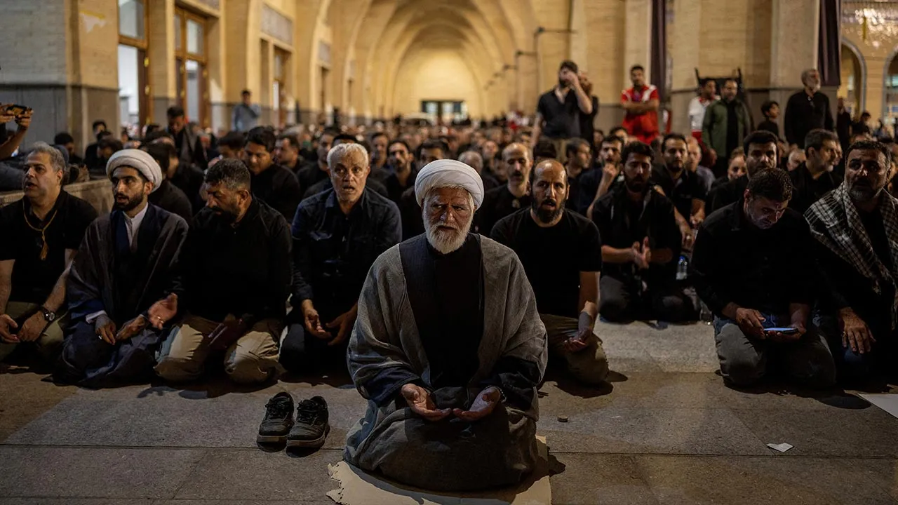 Mourners pray during a public farewell ceremony to pay their respects to late Supreme Leader Ayatollah Ali Khamenei, who was killed on February 28 in Israeli and U.S. airstrikes, at the Imam Khomeini Grand Mosalla, in Tehran, Iran July 4, 2026. REUTERS/Alkis Konstantinidis Foreign media in Iran operate under guidelines set by the Ministry of Culture and Islamic Guidance, which regulates press activity and permissions
