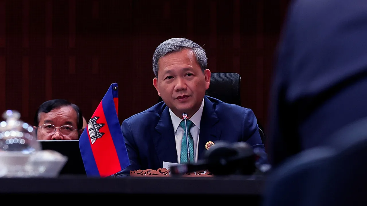 KUALA LUMPUR, Oct 28 -- Cambodian Prime Minister Hun Manet during the 28th ASEAN-China Summit in conjunction 47th ASEAN Summit and Related Summits at the Kuala Lumpur Convention Centre (KLCC) today.