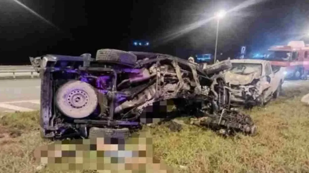 Tiga lelaki maut manakala seorang lagi cedera ringan dalam nahas membabitkan dua kenderaan pacuan empat roda di pusingan ‘P’ Lebuhraya Pan Borneo Sarikei-Sibu malam ini.