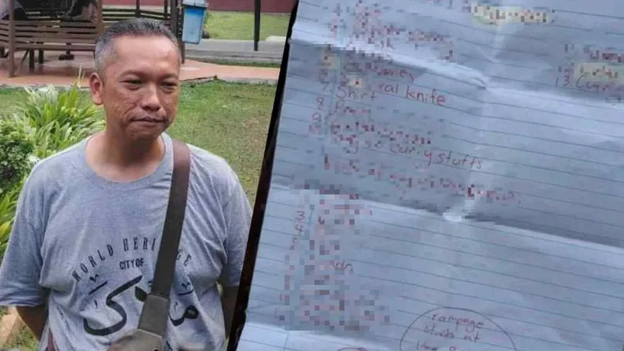 Mohd Firuz Ibrahim,43, menegaskan anak perempuannya bukan pembuli, susulan tular nota senarai nama yang dikaitkan dengan insiden buli._Sinar Harian