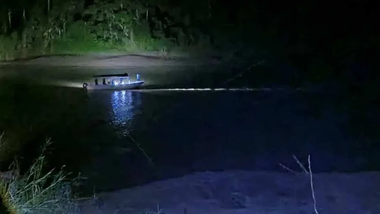 Lokasi kejadian mangsa dibaham buaya di sungai Kampung Batu Putih, Kinabatangan.