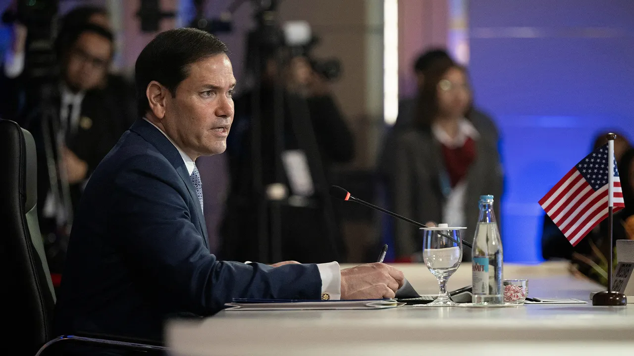 U.S. Secretary of State Marco Rubio makes an opening statement during the ASEAN Post-Ministerial Conference with the U.S. on the sidelines of the Association of Southeast Asian Nations (ASEAN) Foreign Ministers' Meeting in Pasay, Metro Manila, July 22, 2026. BRENDAN SMIALOWSKI/Pool via REUTERS