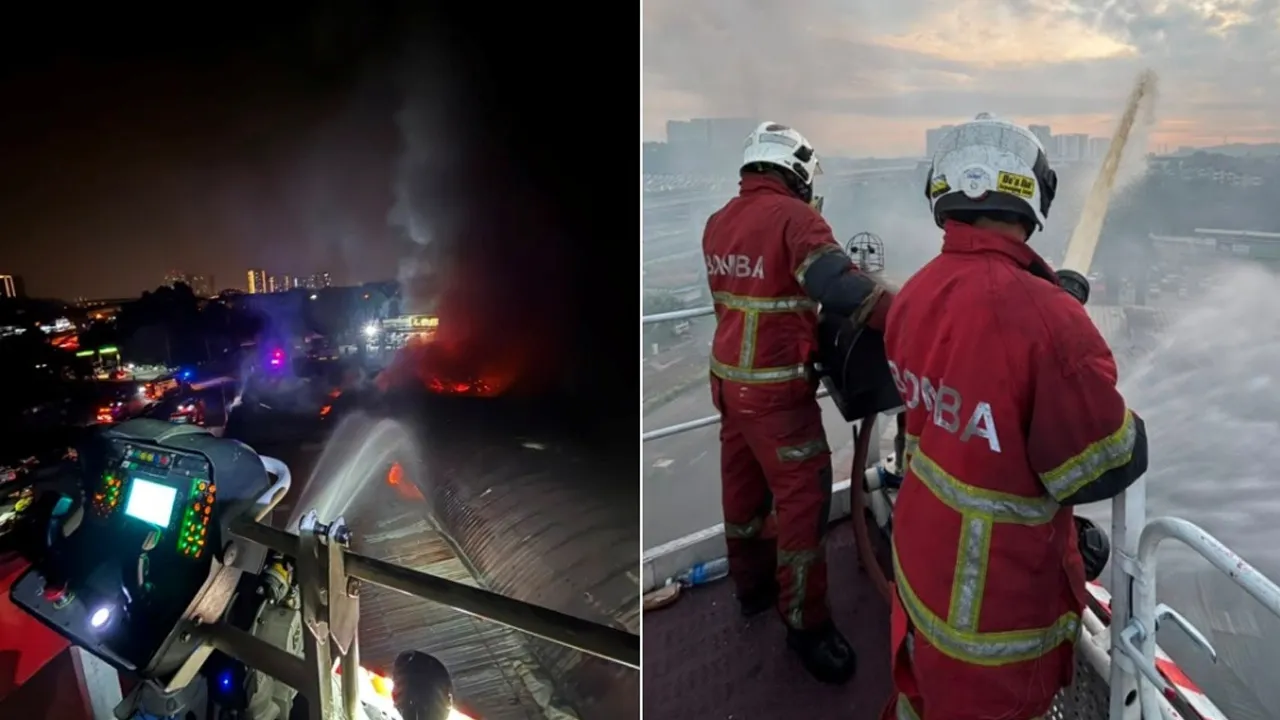 KUALA LUMPUR, 24 Julai (Bernama) -- Operasi pemadaman membabitkan kerja-kerja "overhaul" masih giat dijalankan oleh Jabatan Bomba dan Penyelamat Malaysia (JBPM) di lokasi kebakaran yang memusnahkan lot kedai di Pasar Borong Selangor PKPS Agro, Pusat Bandar Putra Permai di sini, pagi ini.