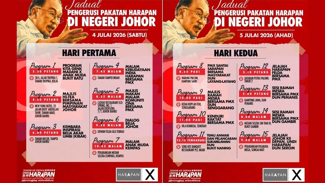 PRN Johor Anwar Ibrahim -- FB Anwar Ibrahim
