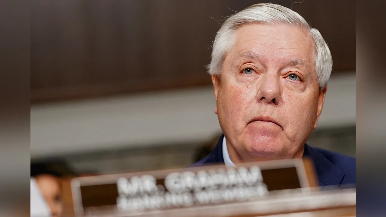 FILE PHOTO: U.S. Senator Lindsey Graham (R-SC) attends the Senate Judiciary Committee hearing on online child sexual exploitation at the U.S. Capitol in Washington, U.S., January 31, 2024. REUTERS/Nathan Howard/File Photo