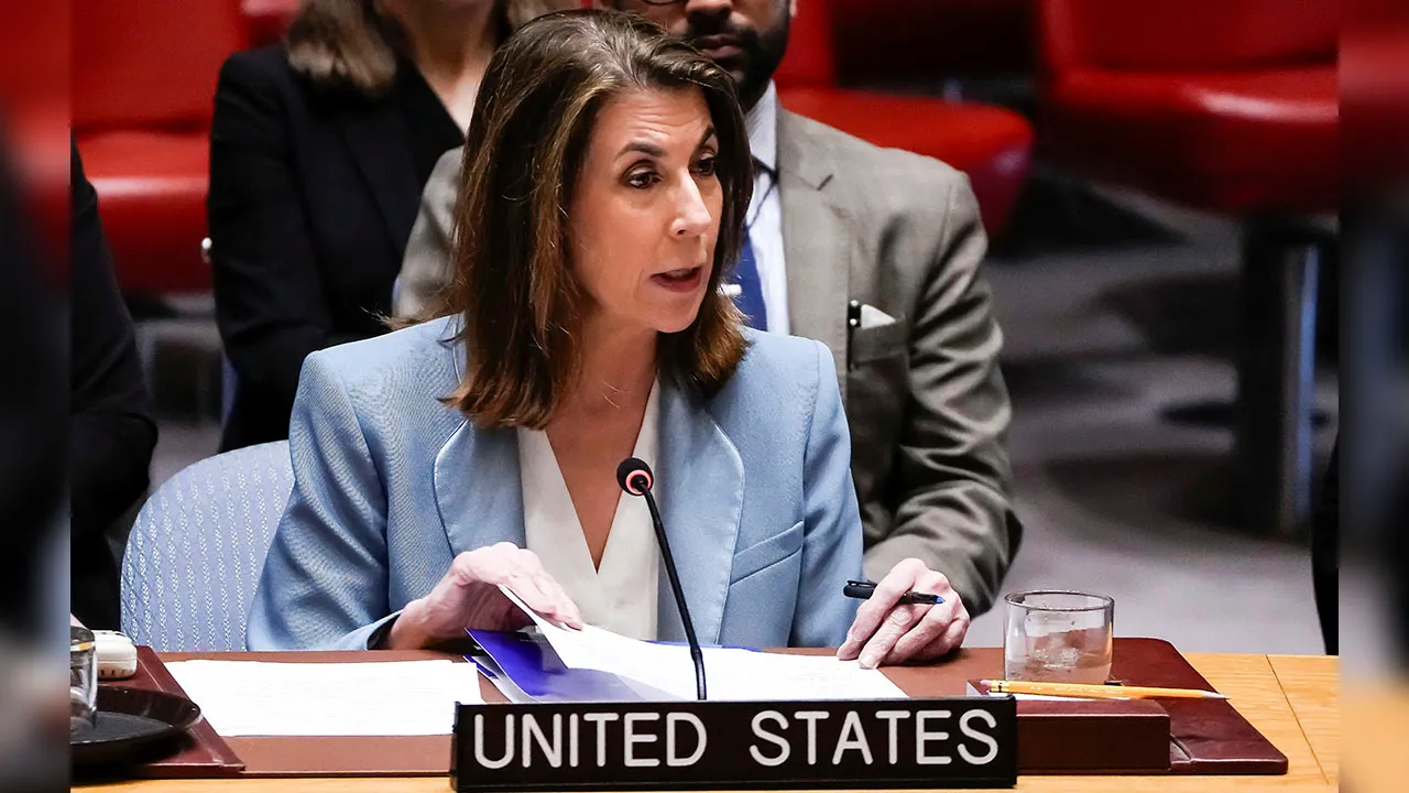 Deputy Representative of the United States to the United Nations Tammy Bruce addresses a United Nations Security Council meeting on the situation in Iran, at the United Nations headquarters, in New York City, U.S., July 10, 2026. REUTERS/Eduardo Munoz