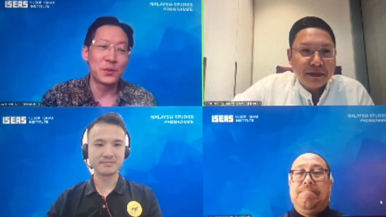 PRN Johor, webinar. Tangkap layar video AWANI