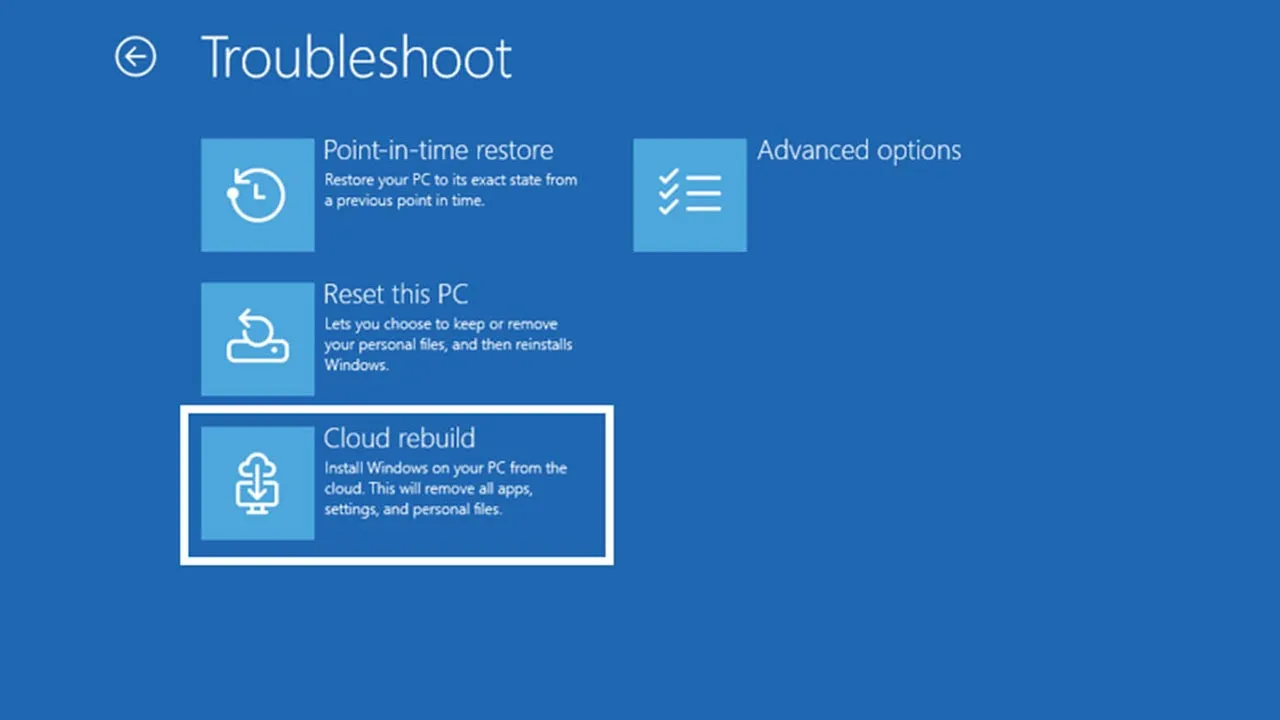 Microsoft Menguji Ciri Cloud Rebuild Untuk Memudahkan Pemasangan Semula Sistem Operasi Windows 11 -- amanz