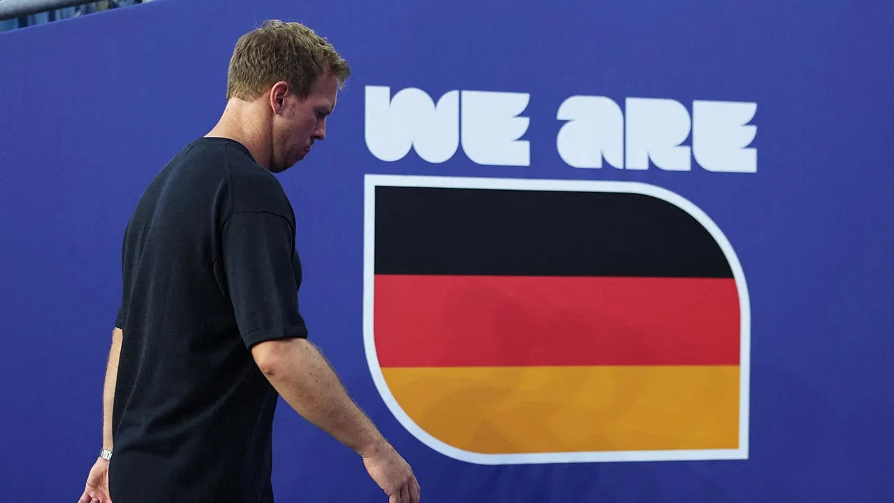Soccer Football - FIFA World Cup 2026 - Round of 32 - Germany v Paraguay - Boston Stadium, Foxborough, Massachusetts, U.S. - June 29, 2026 Germany coach Julian Nagelsmann looks dejected after the match as Germany are eliminated from the World Cup IMAGN IMAGES via Reuters/Amanda Perobelli 