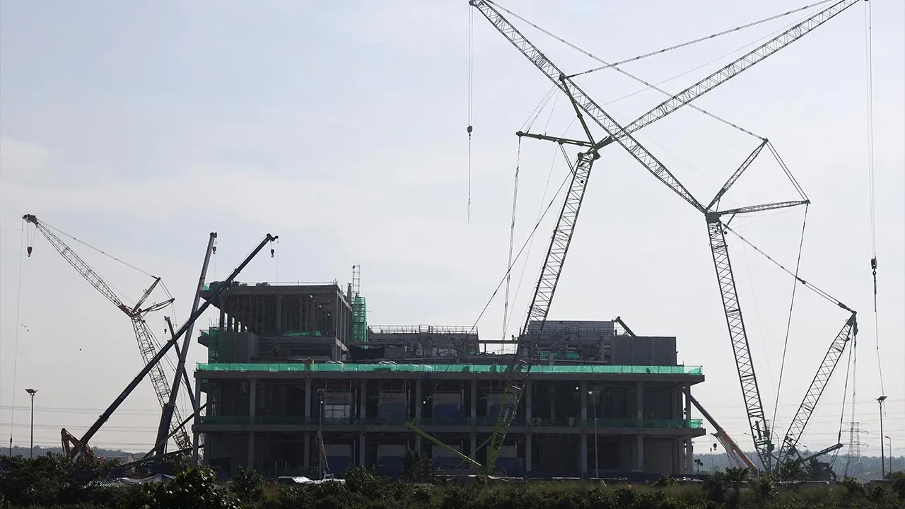 A data centre construction site in Johor state, which has become Southeast Asia's fastest-growing data centre hub, at Sedenak, Malaysia, May 7, 2026. REUTERS/Hasnoor Hussain
