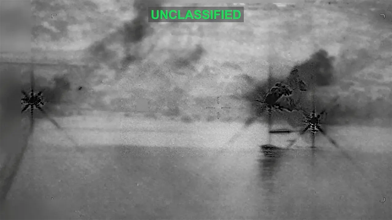 Smoke rises at an unknown location following what U.S. Central Command says is a new wave of strikes against Iran on Tuesday after three tankers were hit by projectiles in the Strait of Hormuz, in this still image taken from video released July 7, 2026. U.S. Central Command/Handout via REUTERS THIS IMAGE HAS BEEN SUPPLIED BY A THIRD PARTY. MANDATORY CREDIT. VIDEO MASKED AT SOURCE. TPX IMAGES OF THE DAY VERIFICATION: - Location and date could not be verified. - No earlier version of the video found posted on