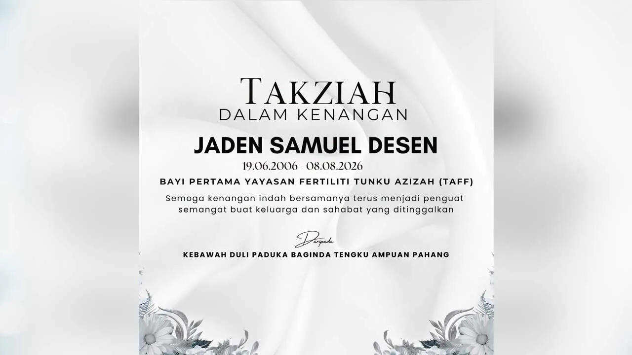 [TB]_Ucapan Takziah Tengku Ampuan Pahang_FB Kesultanan Pahang﻿