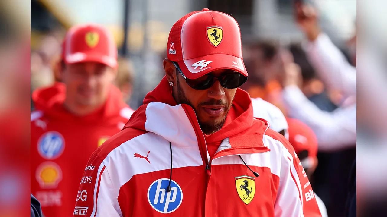 Formula One F1 - Dutch Grand Prix - Circuit Zandvoort, Zandvoort, Netherlands - August 23, 2026 Ferrari's Lewis Hamilton ahead of the race REUTERS/Jakub Porzycki
