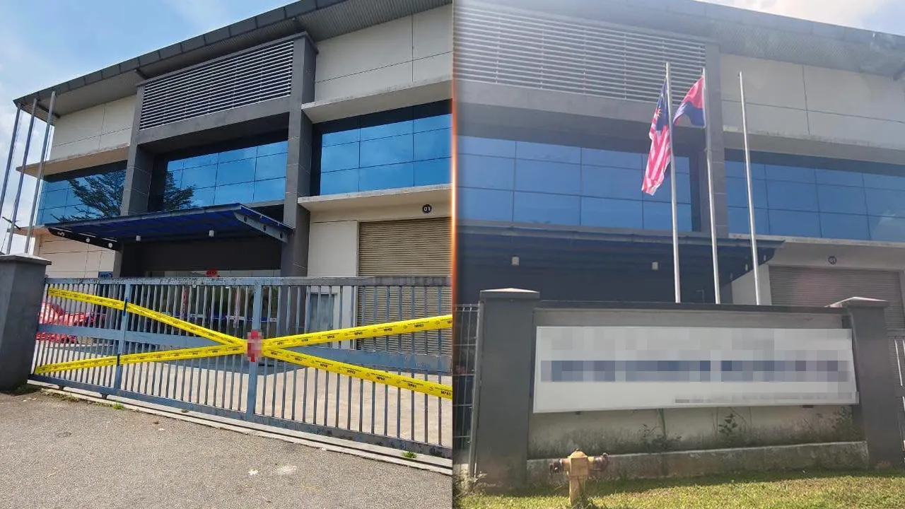 Bendera terbalik,Tutup kilang