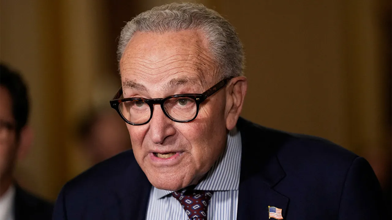 U.S. Senate Minority Leader Chuck Schumer (D-NY) speaks during a press conference following the Democratic weekly policy lunch on Capitol Hill in Washington, D.C., U.S., August 4, 2026. REUTERS/Elizabeth Frantz