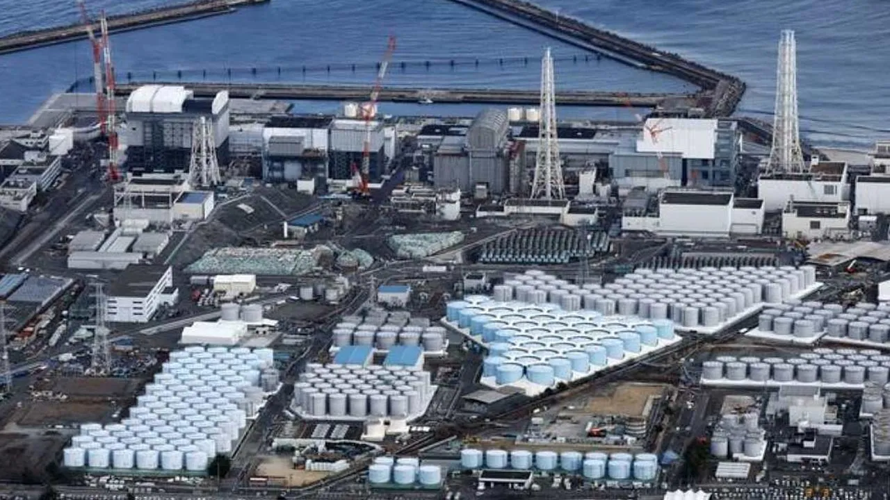 File photo taken on Feb. 9, 2026, shows tanks holding treated water at Tokyo Electric Power Company Holdings Inc.'s Fukushima Daiichi nuclear power plant. (Kyodo) -- BERNAMA