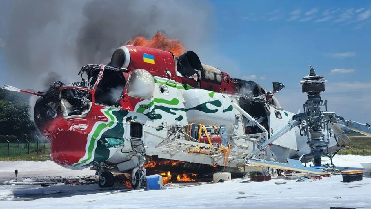 Heli Subang Terbakar