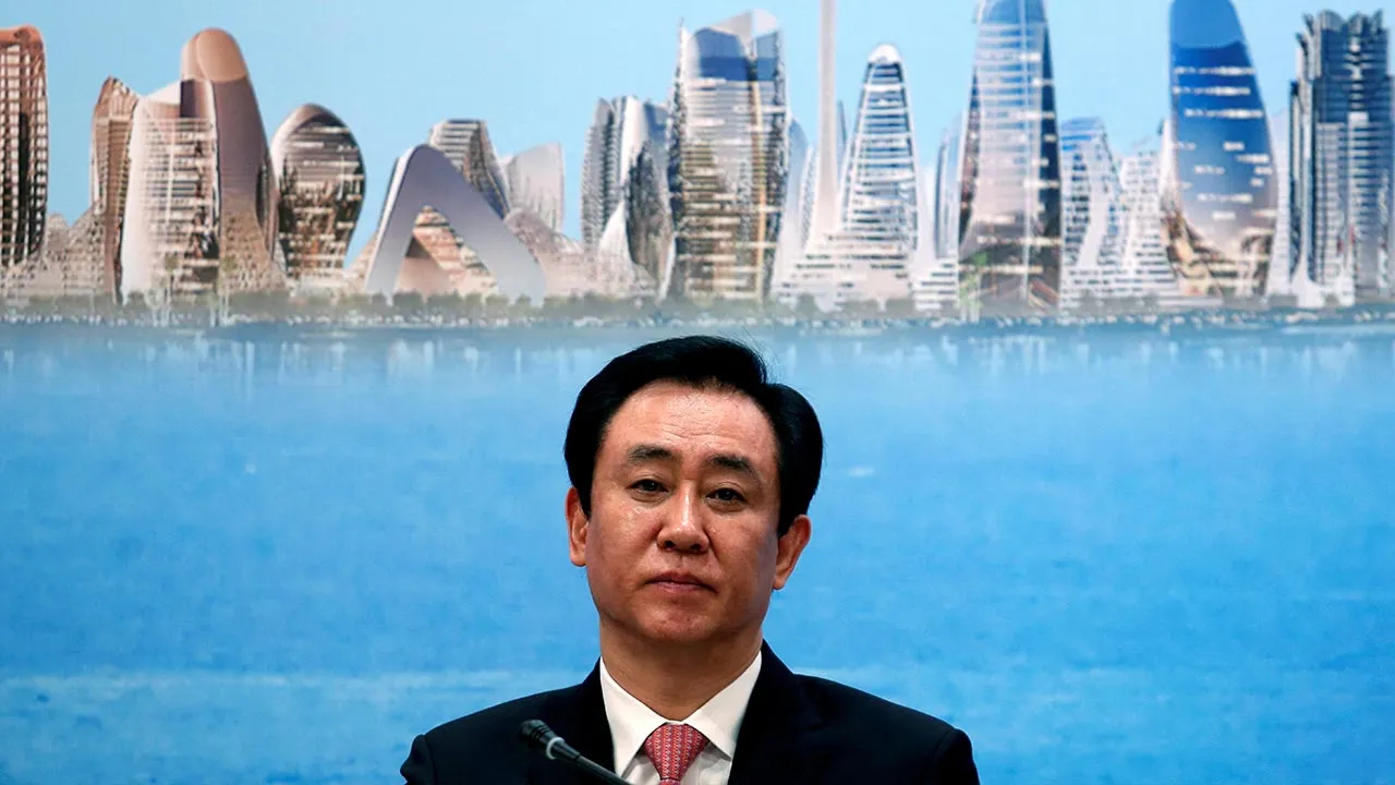 China Evergrande Group then-Chairman Hui Ka Yan attends a news conference on the property developer's annual results in Hong Kong, China March 28, 2017. REUTERS/Bobby Yip/File Photo